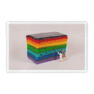 Tray - Rainbow Cake