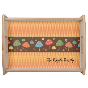 Tray with Sweet Mushrooms