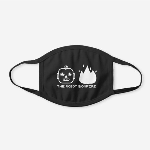 TRB Emoji Design Black Cotton Face Mask