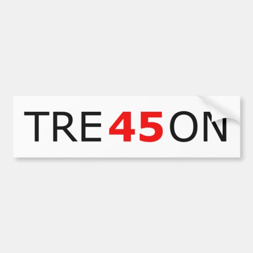 TRE45ON bumper sticker