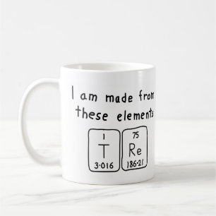 Tre periodic table name mug