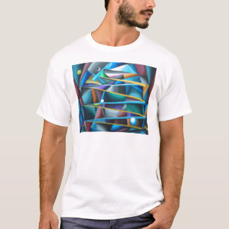 Treacherous Moons (colorful cubism) T-Shirt