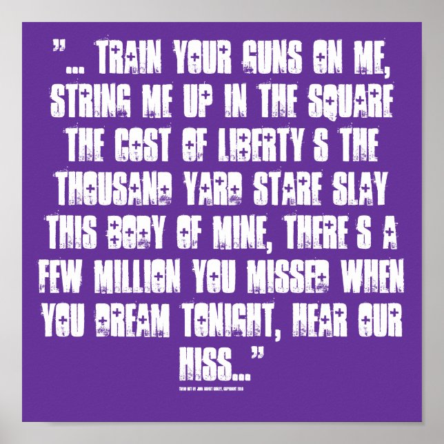 Tread Not Poster (Front)