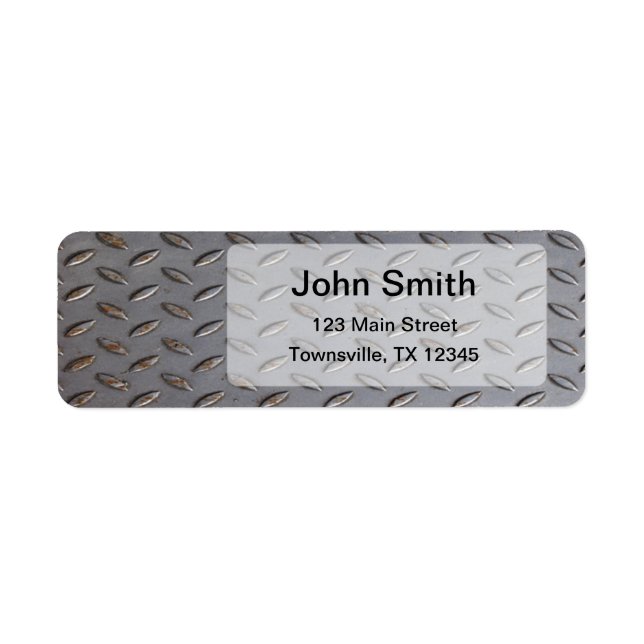 Tread Plate Label (Front)