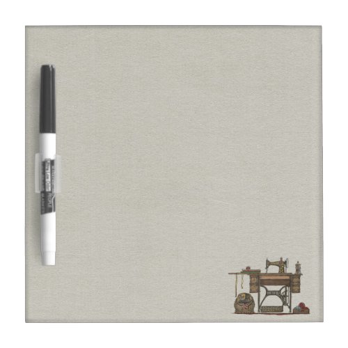 Treadle Sewing Machine  Kittens Dry Erase Board