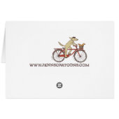 Treadmill Cartoon Cards (Back Horizontal)