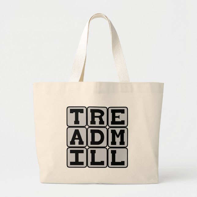 Treadmill, Exercise Equipment Large Tote Bag (Front)