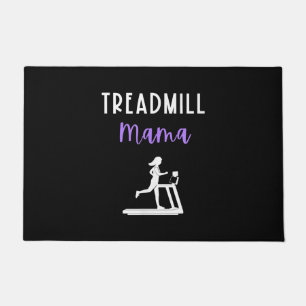 Treadmill Mama Runner Mom Running Workout Home Gym Doormat
