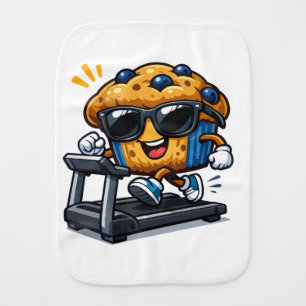 Treadmill Muffin Baby Burp Cloth
