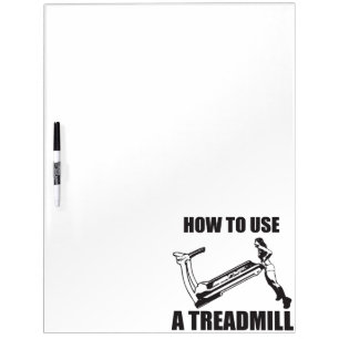 Treadmill - Women's Funny Novelty Workout Dry-Erase Board