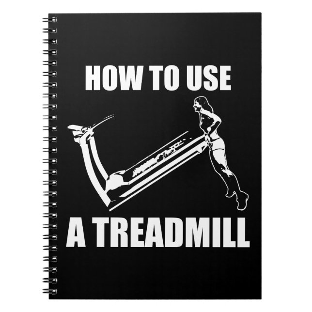 Treadmill - Women's Funny Novelty Workout Notebook (Front)