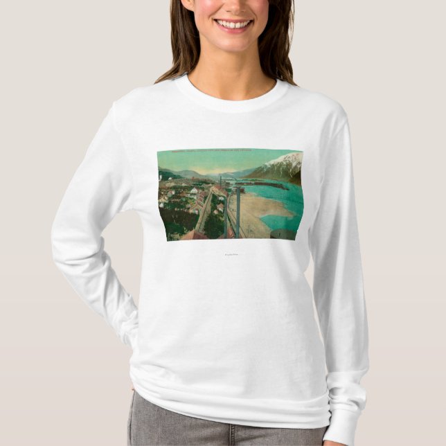Treadwell, AK and Douglas City and Juneau in T-Shirt (Front)