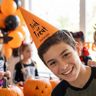 Treak or Treat Customized Halloween Party Hat