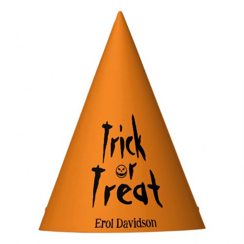 Treak or Treat Customized Halloween  Party Hat