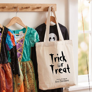 Treak or Treat Personalized Halloween Goody Bag