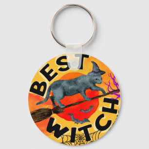 Treak or Treat Scary Halloween Pumpkin Keychain