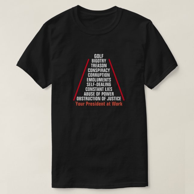 Treason Collusion Corruption Obstruction Trump T-Shirt (Design Front)