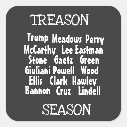 Treason Season Sticker