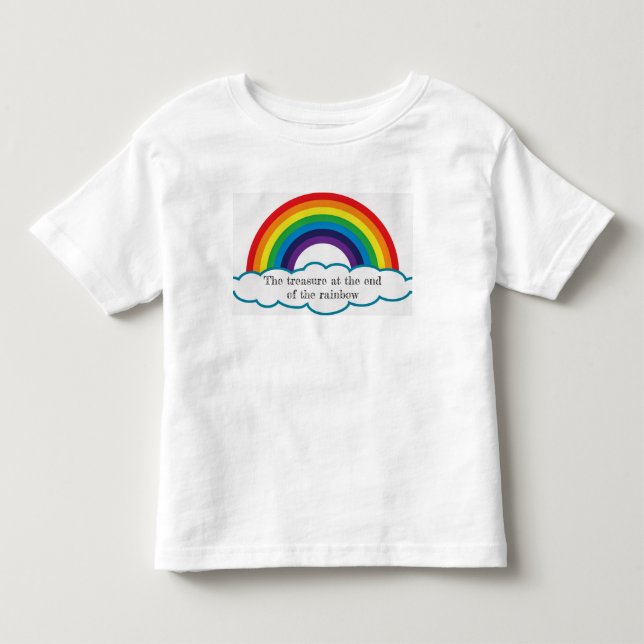 Treasure at the end of the rainbow. kids tee. toddler t-shirt (Front)