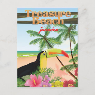 Treasure Beach Jamaica travel poster Postcard