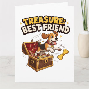 Treasure Best Friend Beagle Card