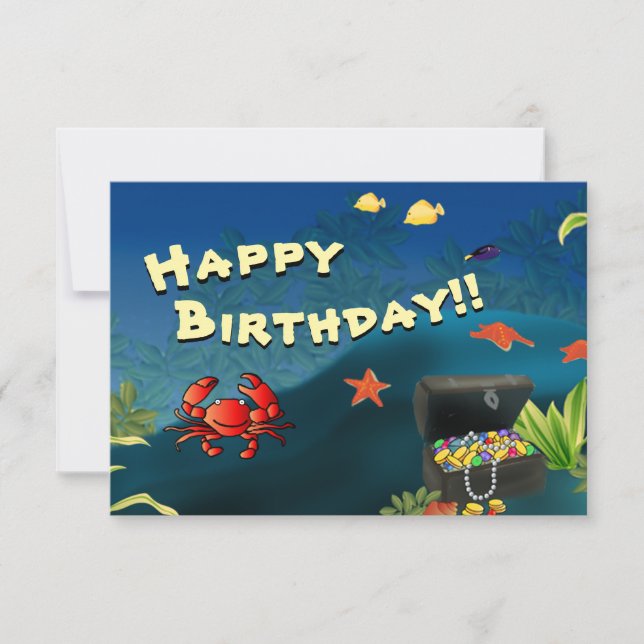 Treasure Birthday Card - Personalized (Front)