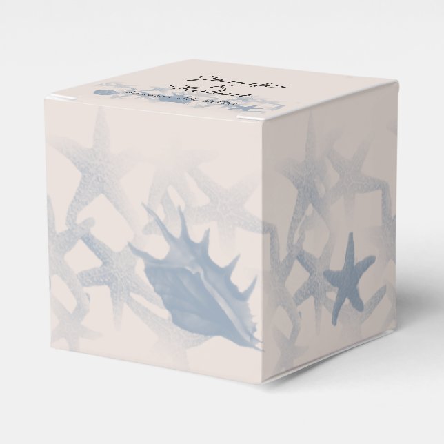 Treasure by the Sea Wedding Favor Boxes (Front Side)