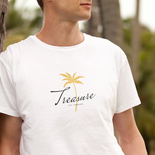 Treasure Cay Bahamas Minimal Vintage Style T_Shirt