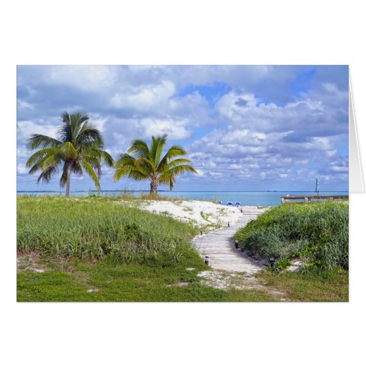 Treasure Cay Beach Boardwalk, Bahamas Cards (Front Horizontal)
