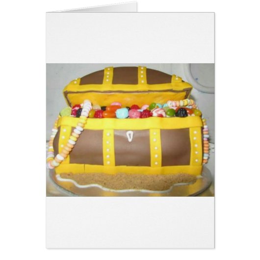 Treasure chest cake cards (Front)