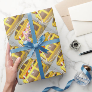 Treasure chest cake wrapping paper