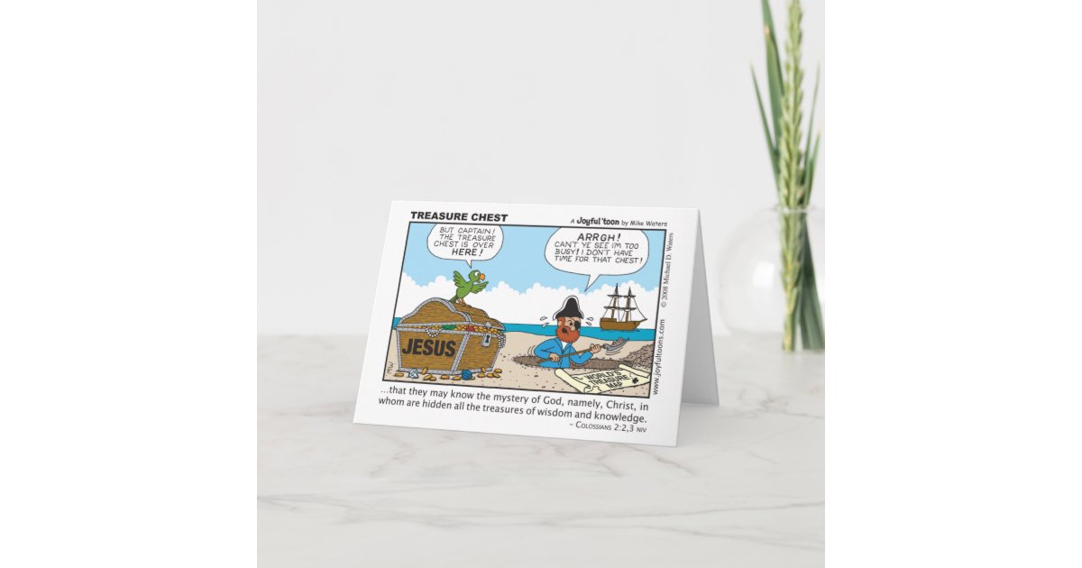 Treasure Chest card Zazzle