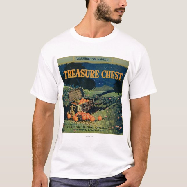 Treasure Chest (field version) Orange Label T-Shirt (Front)