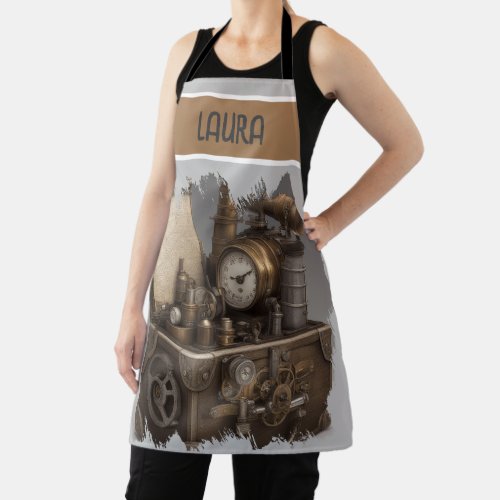 Treasure chest with gears apron
