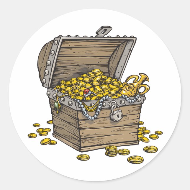 Treasure Classic Round Sticker (Front)