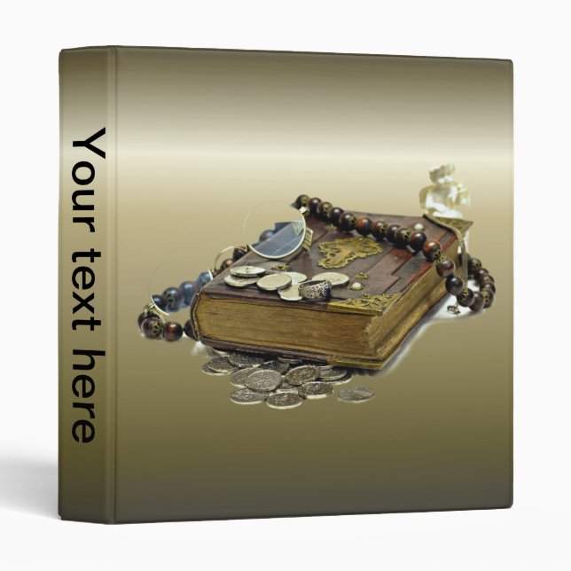 Treasure Collectors Book of Coins, Silver, Rings 3 Ring Binder (Front/Spine)