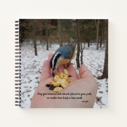 Treasure Each Miracle _ Bird Notebook