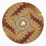Treasure - Fractal Classic Round Sticker