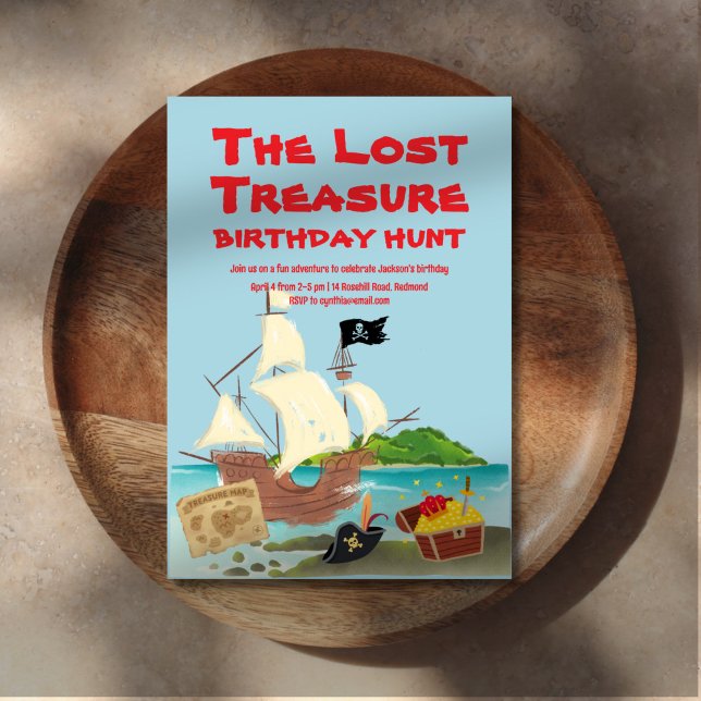 Treasure Hunt Birthday Invitation (Creator Uploaded)