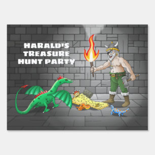 Treasure Hunt Party Birthday Sign
