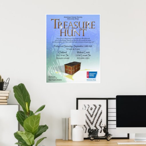 Treasure Hunt Poster | Zazzle