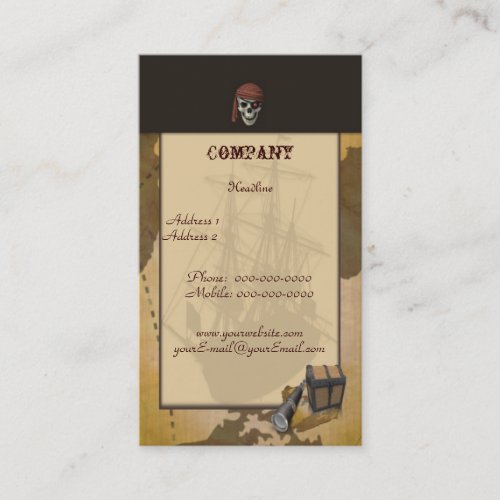 Treasure Hunt -Skull- Business Card