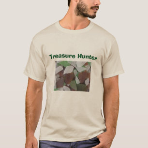 Treasure Hunter Beach Coast Sea Glass Photo T-Shirt