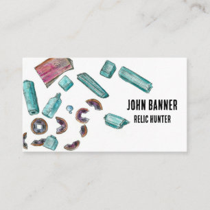 Treasure Hunter Metal Detecting Relics Locks Business Card