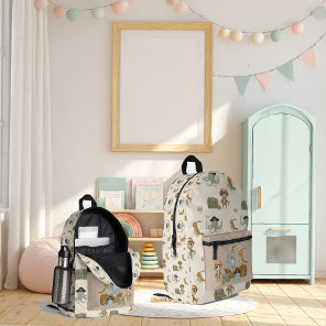 Treasure Hunter Pirate Birthday Printed Backpack