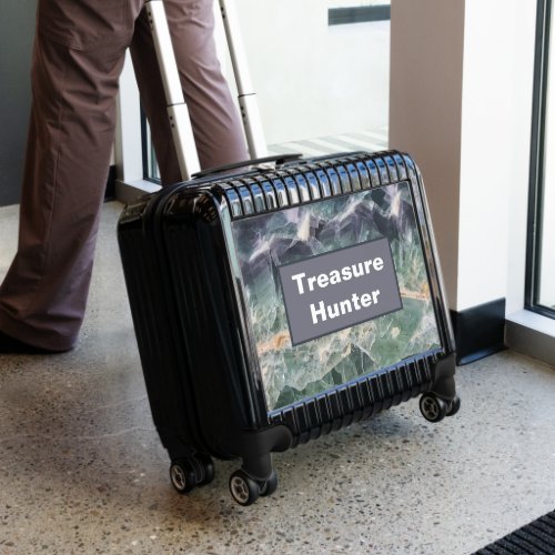 Treasure Hunter Purple Green Stone Rockhound Luggage