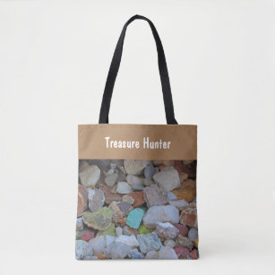 Treasure Hunter Rock Collection Stone Rockhound Tote Bag