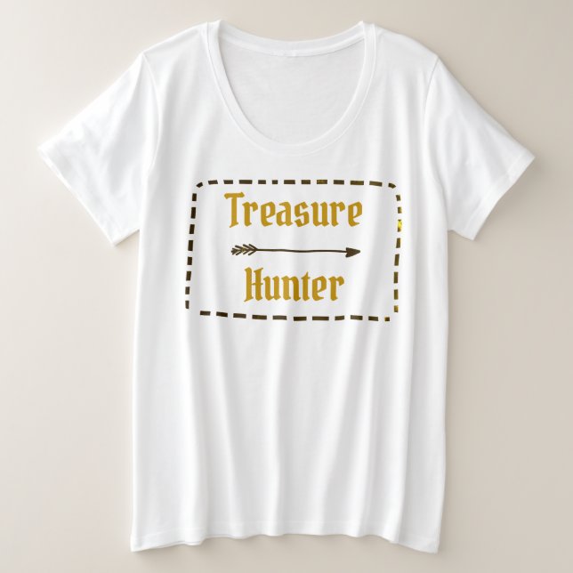 Treasure Hunter Women's Plus Size T-Shirt (Design Front)