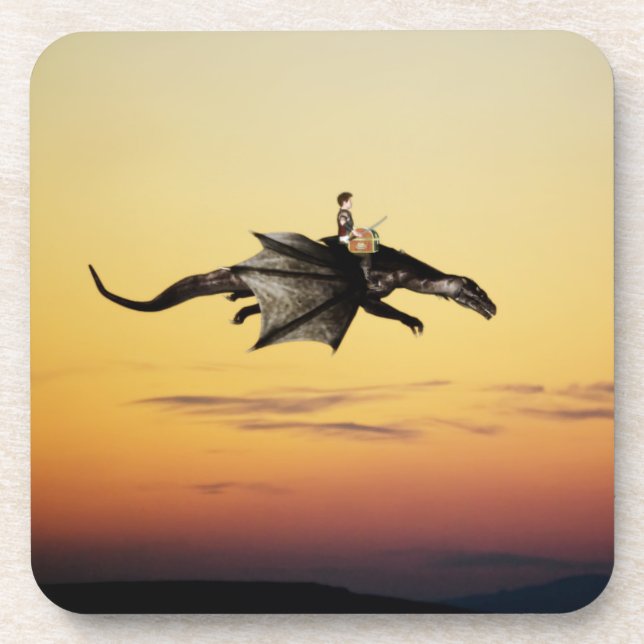 Treasure Hunting Beverage Coaster (Front)