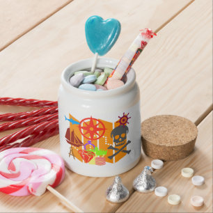 Treasure Hunting Collage Candy Jar